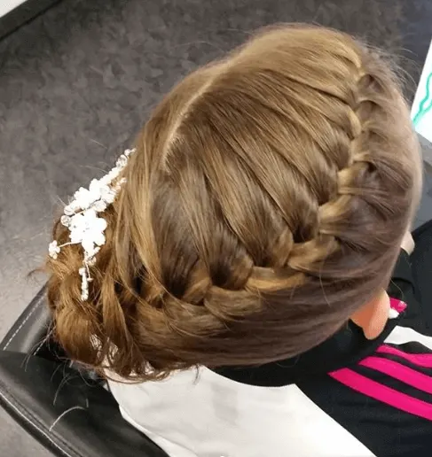 Swirling Braid With Unruly Ponytail
