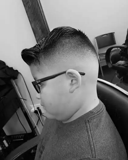 Side Swept Bangs With Undercut Fade