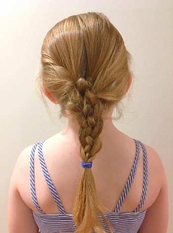 Tightly Knotted Braided Ponytail