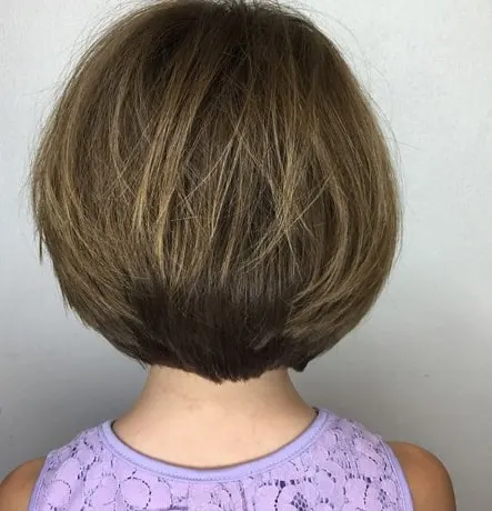 Side Swept Bob With Outward Tips