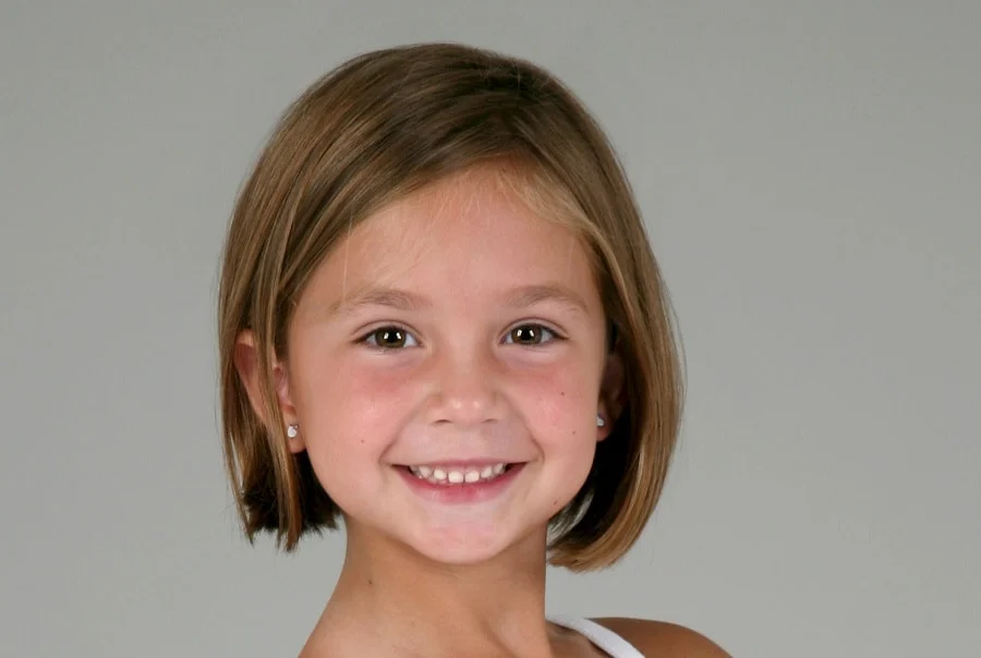 medium bob haircut for little girl