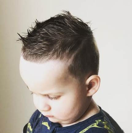 Casual Spiky Hairstyle With High Fade