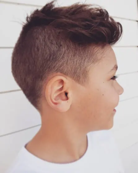 Forward Swept Casual Hairstyle With High Fade
