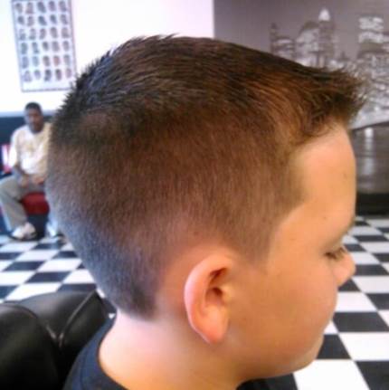 Short Forward Swept Crew Cut