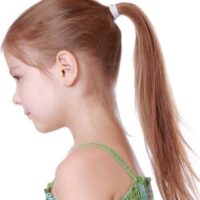 Combed Back Hairstyle With High Ponytail