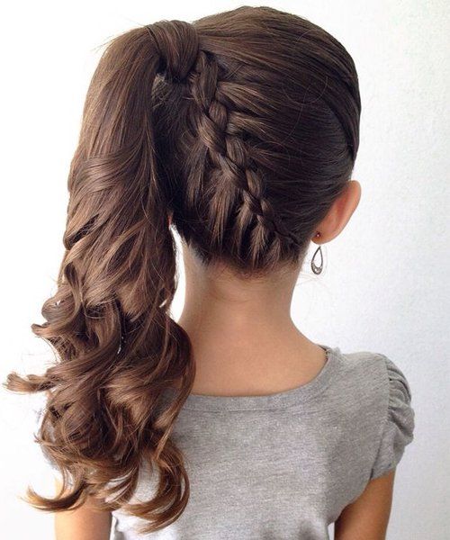 Cornrows With Long Voluminous Ponytail