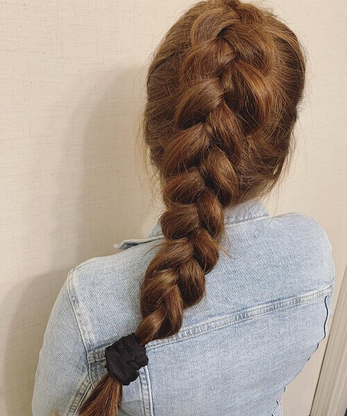 Elsa’s Braid On Brown Hair