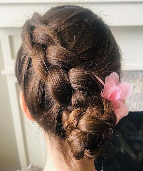 Elsa’s Braid With Hair Accessory