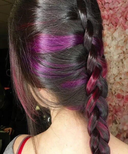 French Braid With Color
