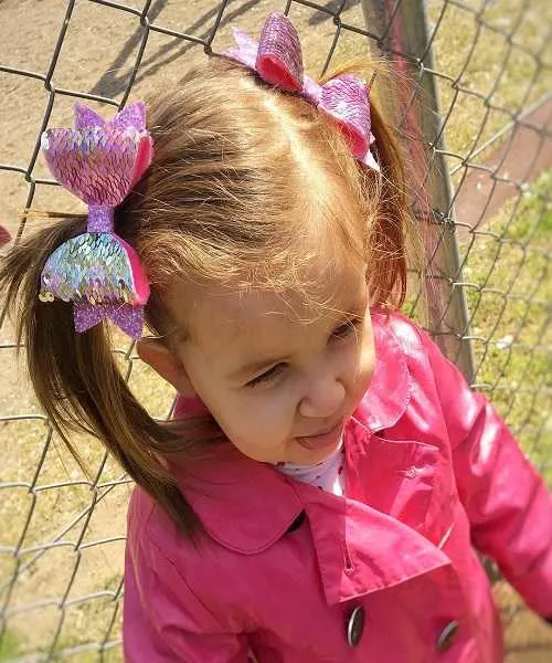 Messy Side Parted Hairstyle With Pigtails