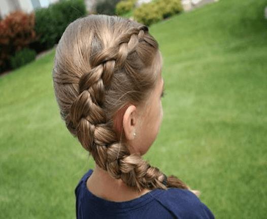 Side Swept Hairstyle With Side Braid