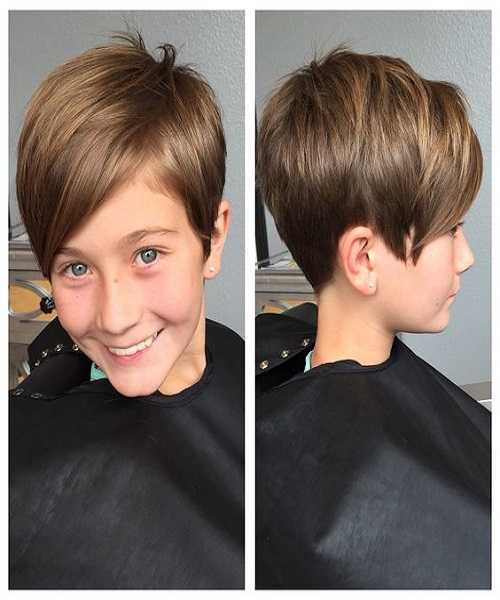 Textured Side Swept Pixie