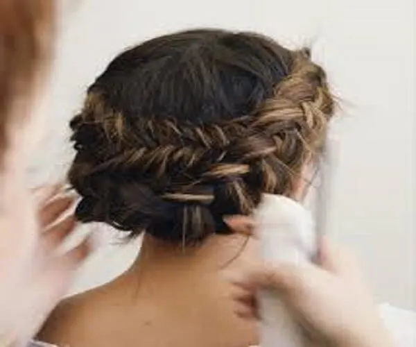 Side Braided Tousled Hairstyle