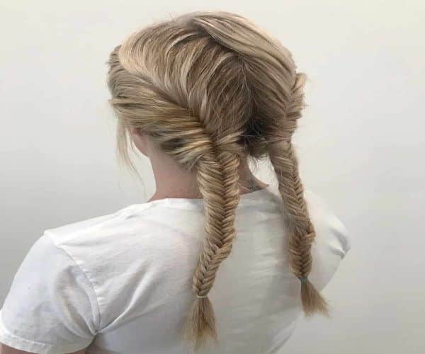 Accented Fishtail Ponytail