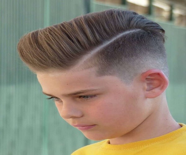 Disconnected Pompadour For Blonde Kids