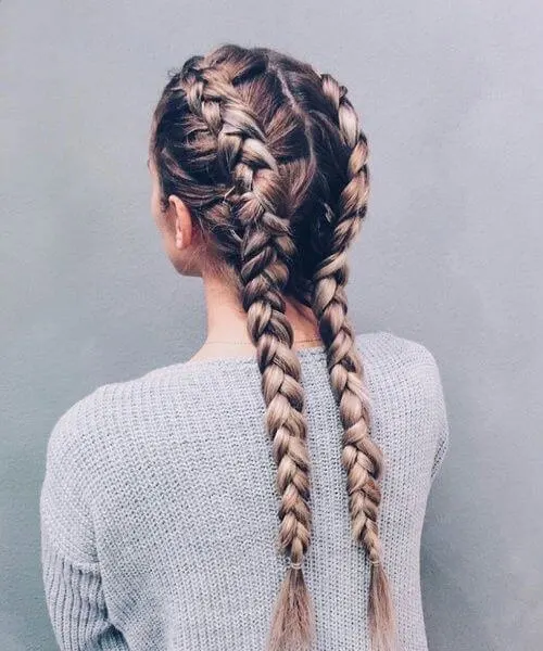 Double Dutch Braid With A Bit Of Mess