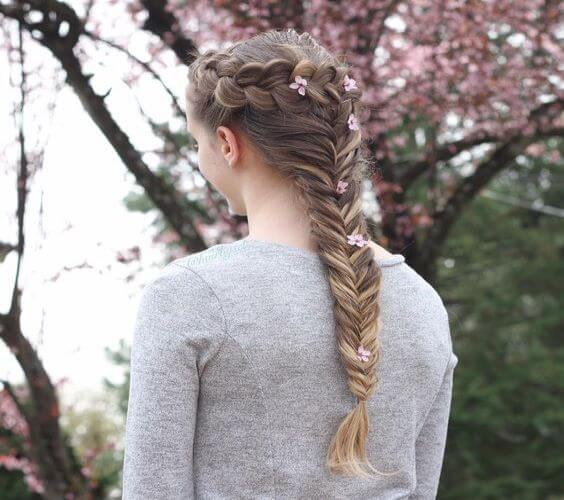 Fishtail And Dutch Braid Combo