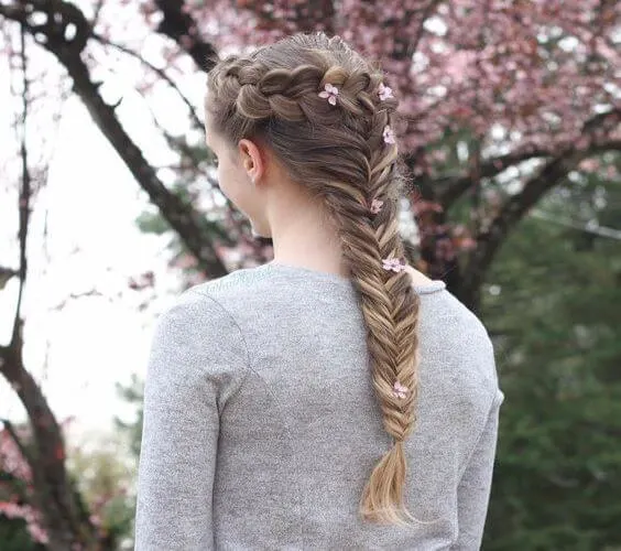 Fishtail And Dutch Braid Combo