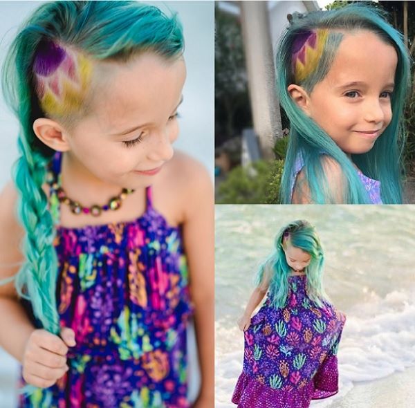 Colored Baby Hairstyle