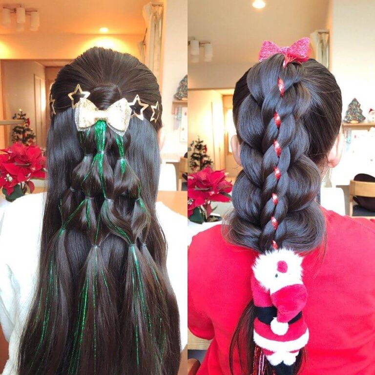 Elegant Easy Christmas Hairstyles For Girls This Holiday Season