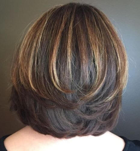 Bob Haircut With Symmetrical Swoopy Layers