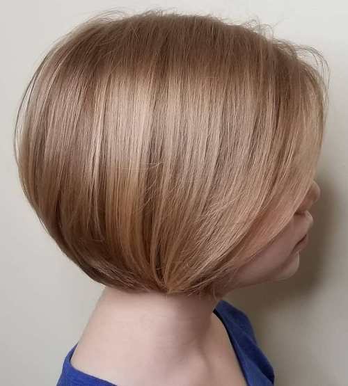 Chin-Length Rounded Bob for Girls