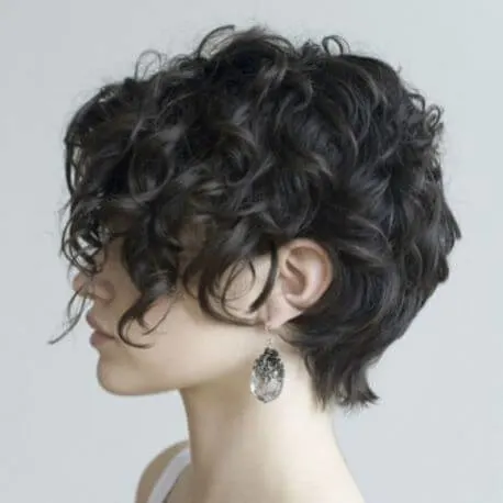 Curly And Messy Short Bob