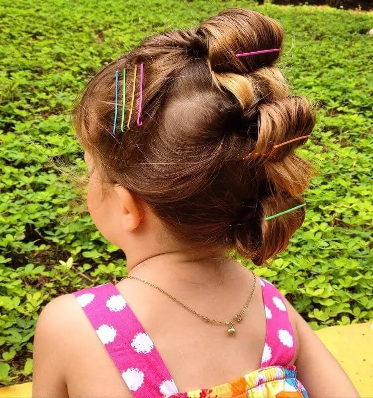 Loop Faux Hawk With Colorful Pins