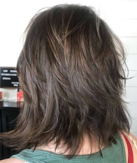 Shoulder Length Edgy Hairstyle