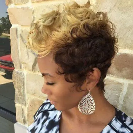 Two-Toned Curly Hairstyle