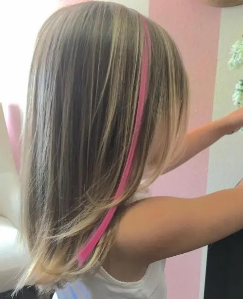 Asymmetric Lengths With Pink Strip