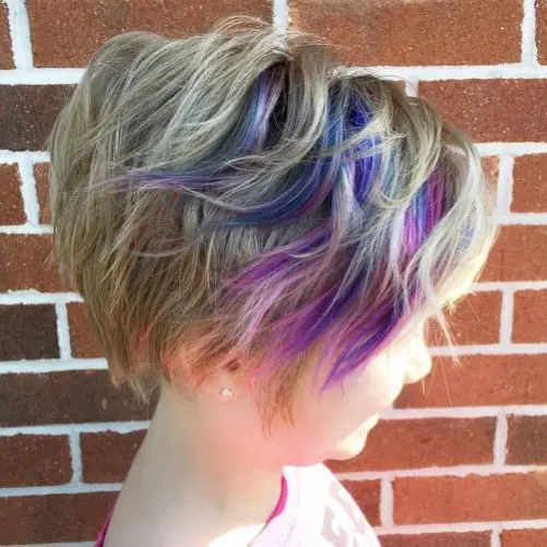 Messy Pixie with Purple Shades