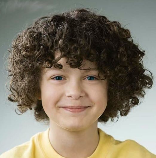 curly boy hair