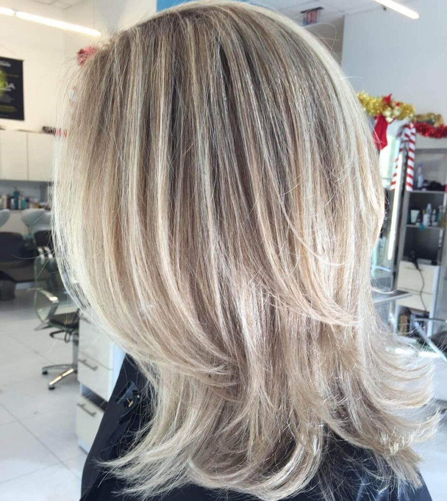 Layered Blonde Hairstyle