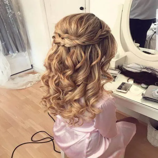 Waterfall Braid With Crown