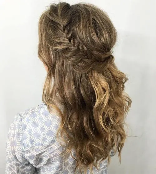 Beachy Hair With Romantic Braid