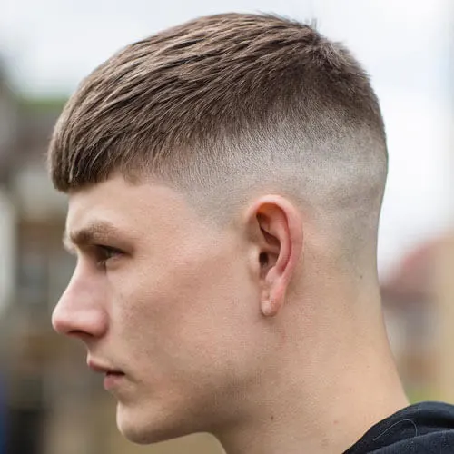 French Crop With High Bald Fade