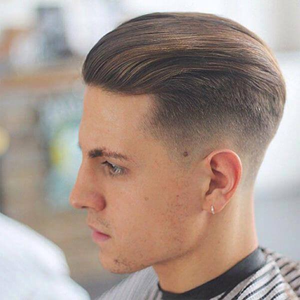 Classic Pompadour With Taper Fade