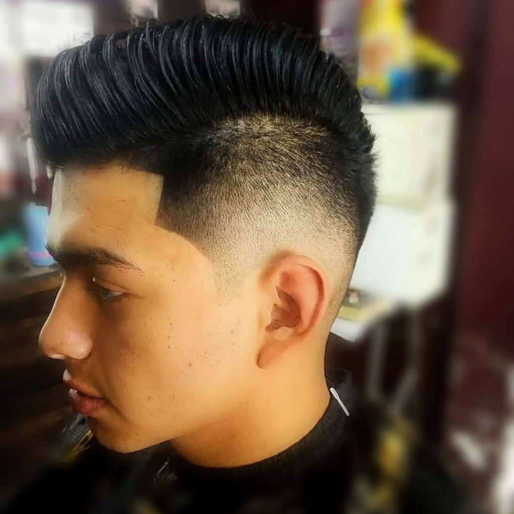 Pompadour With Undercut Fade