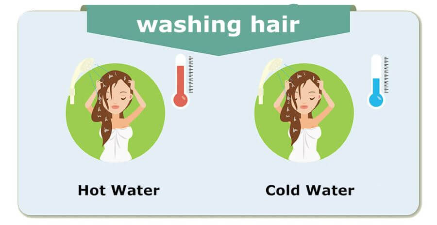 Rinse Hair Using Cold Water