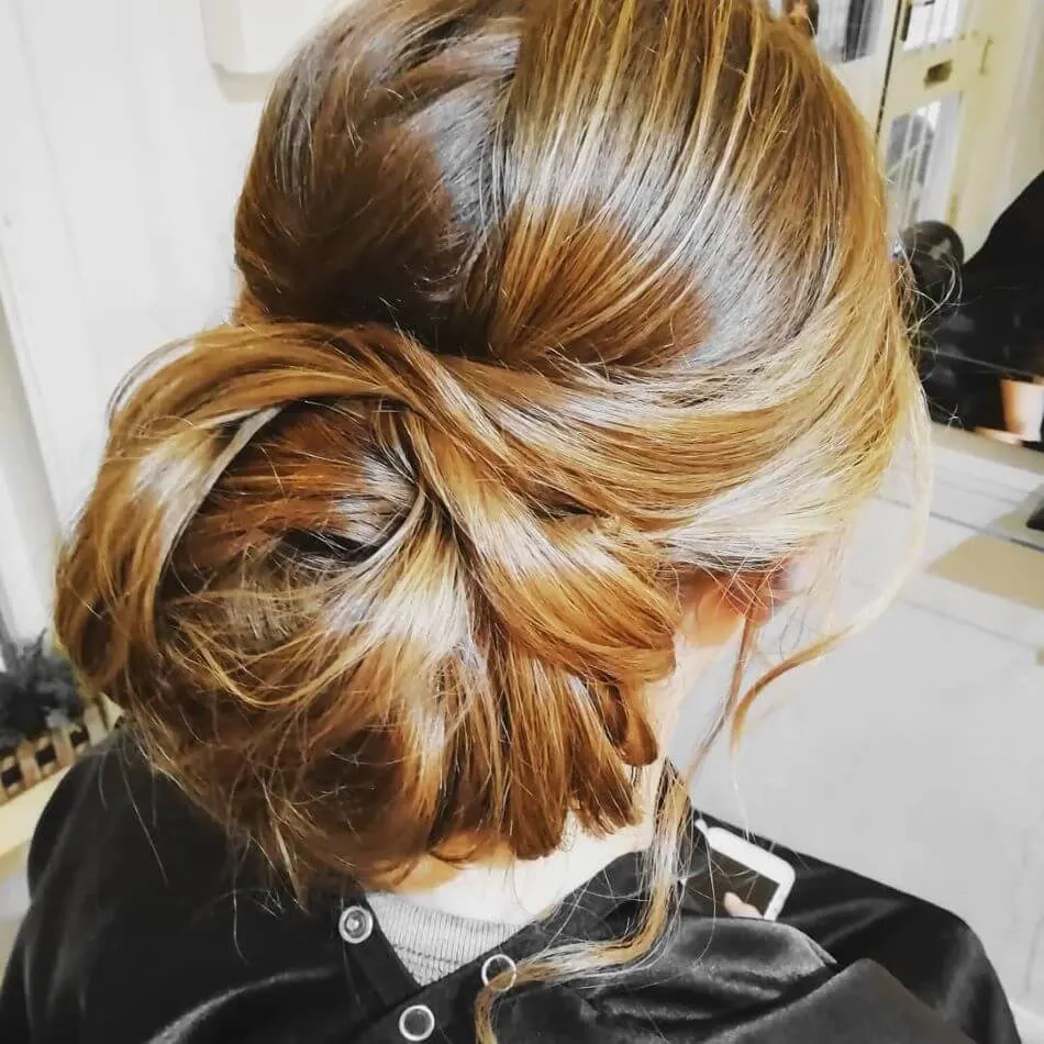 Updo Hairstyle With A Big Bun