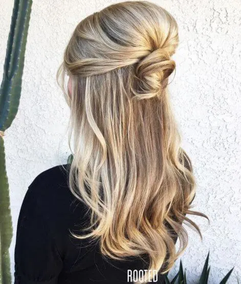 Voluminous Bouffant Half-Updo