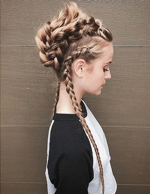 Inverted Braid Hairstyle