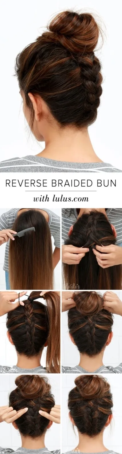 Reverse Braided Bun