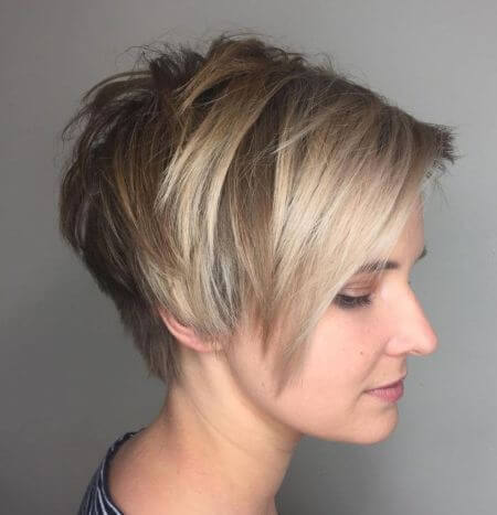 Long And Uneven Choppy Pixie