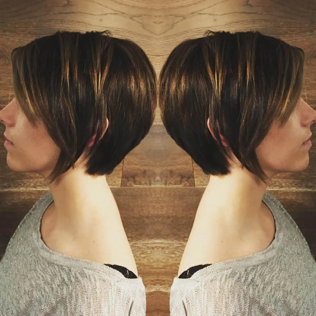 Long Pixie Haircut With Dimensional Layers