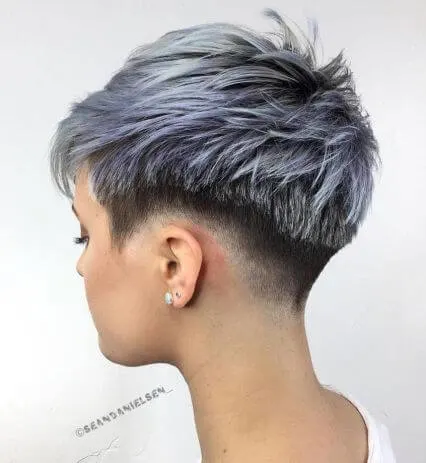 Pixie Haircut With Fade