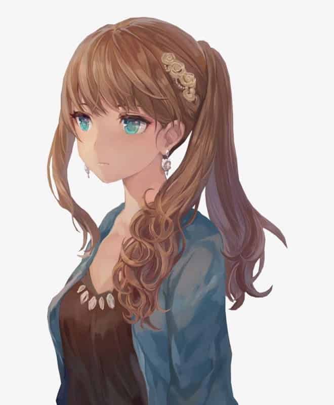 Anime Ponytail With Bangs