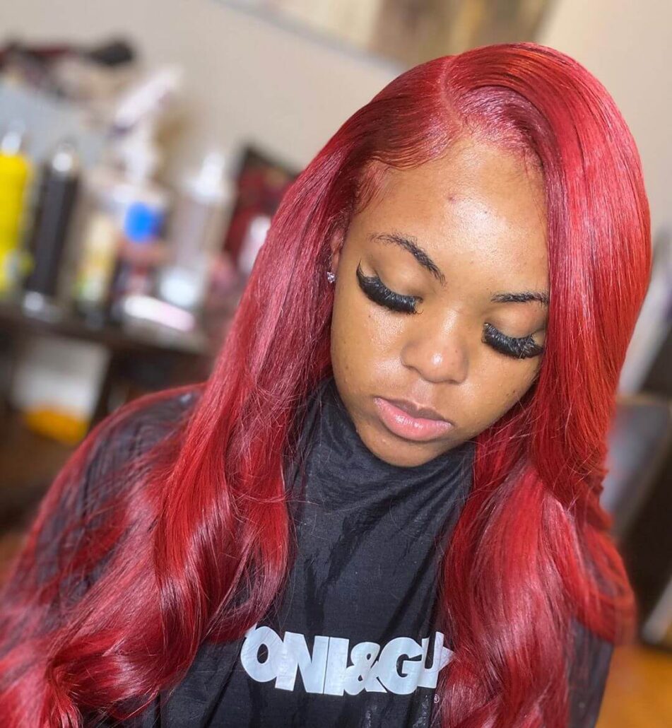 Red Headed Weave Hairstyle