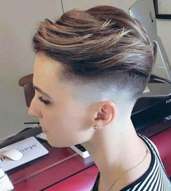 Zero Fade Pixie Haircut